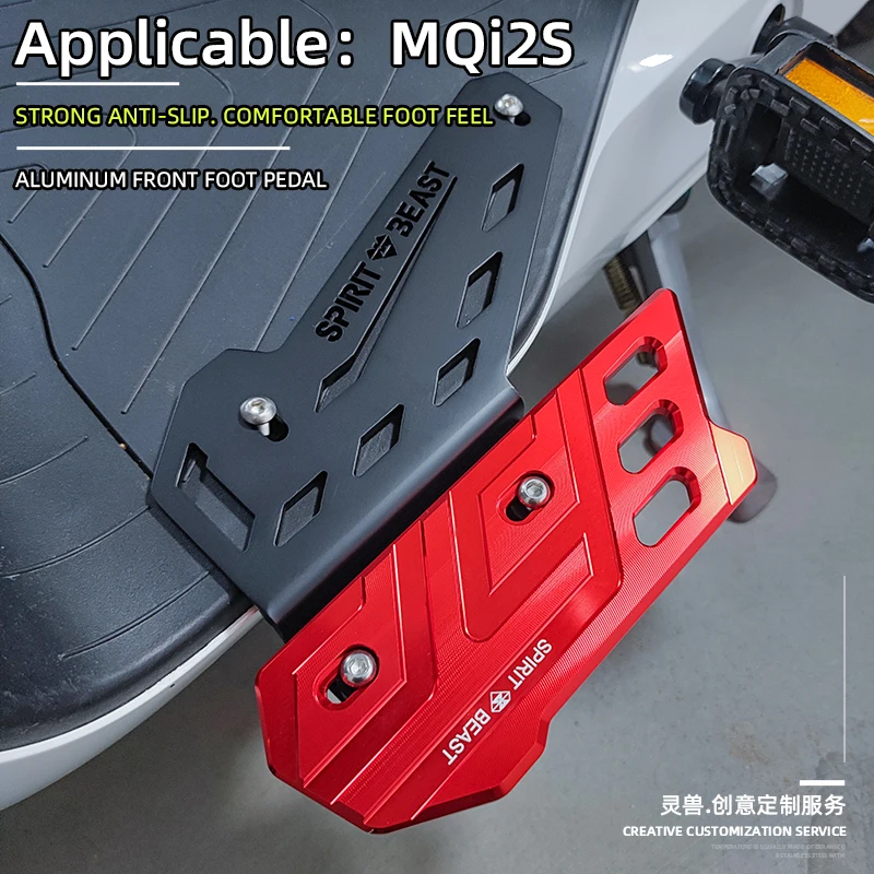 Spirit Beast modified electric vehicle anti-skid widening front seat footstool pedal Bracket fittings For NIU MQi2S