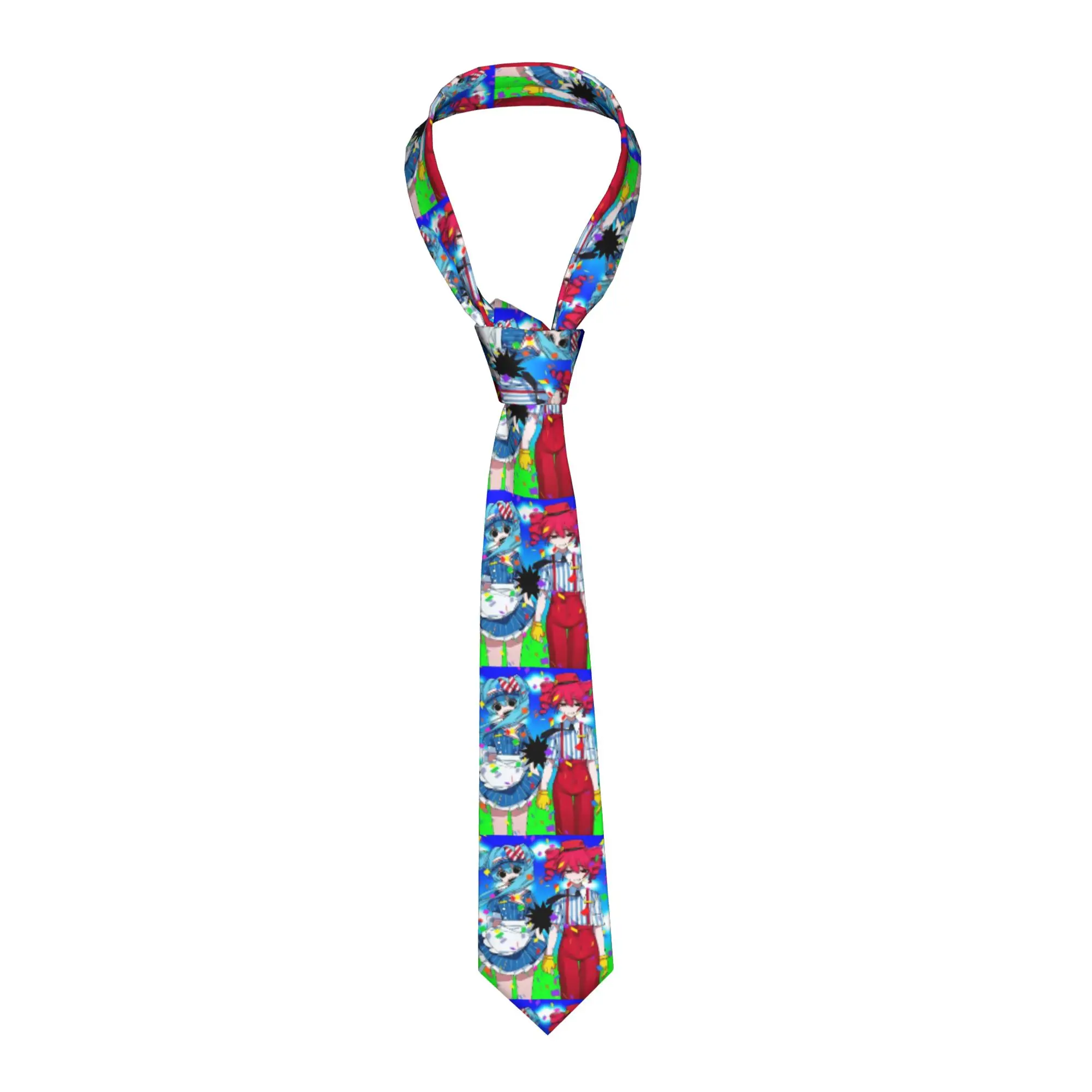 Cravates unisexes fines de 8 cm de large, motif Mesmerizer Kasane Teto Hatsune Miku, accessoires de costume pour hommes, cravates d'affaires