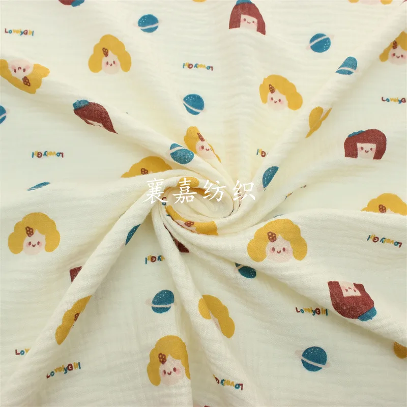 

10X1.35M Baby Cotton Double Gauze, Crepe, Children's Pajamas, Quilts, Blanket Fabrics