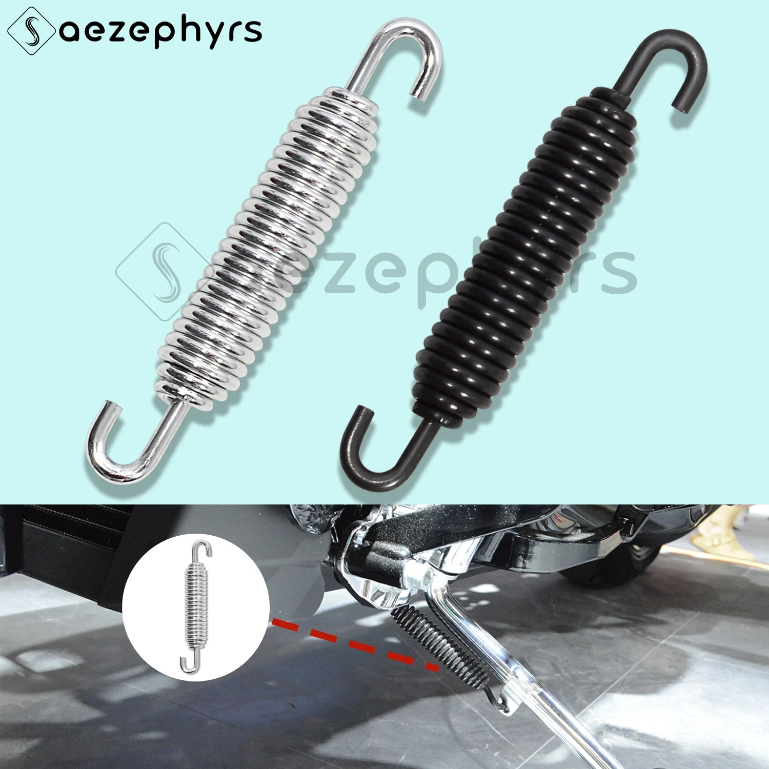 

Motorbike Jiffy Stand Kickstand Spring For Harley Davidson Softail Fat Boy Sportster Electra Glide Road King XL883 XL1200C 85-22