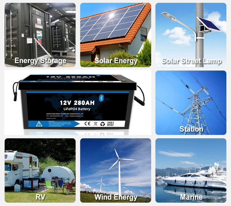 Solar Battery 12V 24V 48V 100Ah 150Ah 200Ah 300Ah Solar Battery Storage Lifepo4 Battery Pack