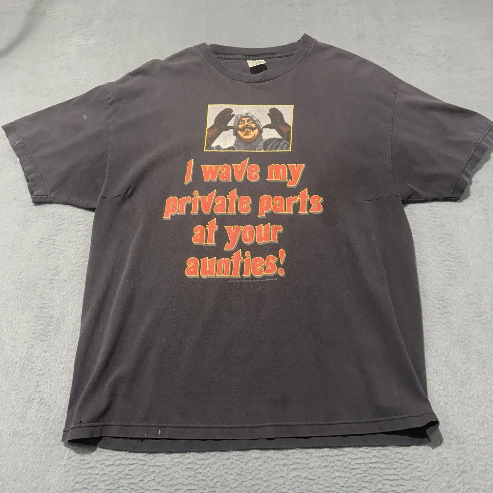 Винтажная мужская рубашка Monty Python and the Holy Grail, черная промо фильма XL, 90-е годы