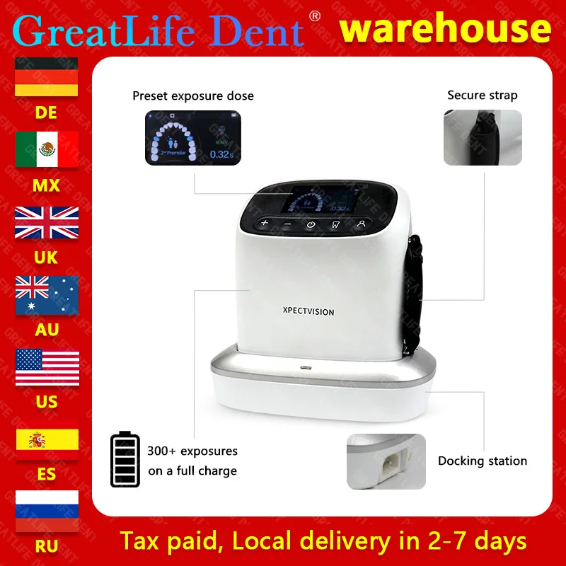 Odonto Sem Galantia Mexico Stock GreatLife Dental Hyperlight X-Ray Digital Portable X Ray Rvg Sensor Machine System Rx Camera