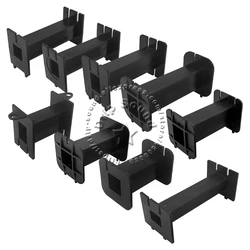 2pcs Square Inductor Winding Frame Amplifier Crossover Bobbin Wire Coil Thickened Inductance Skeleton #Black