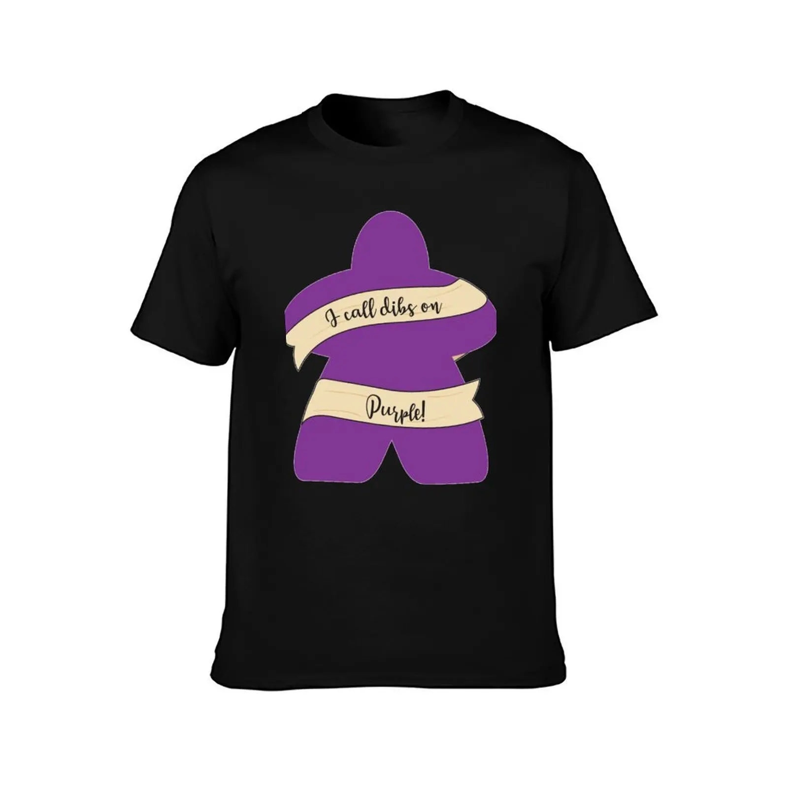 Dibs On Purple Meeples! Classic T-Shirt Plus Size Quick Dry Sports Tee T-Shirt