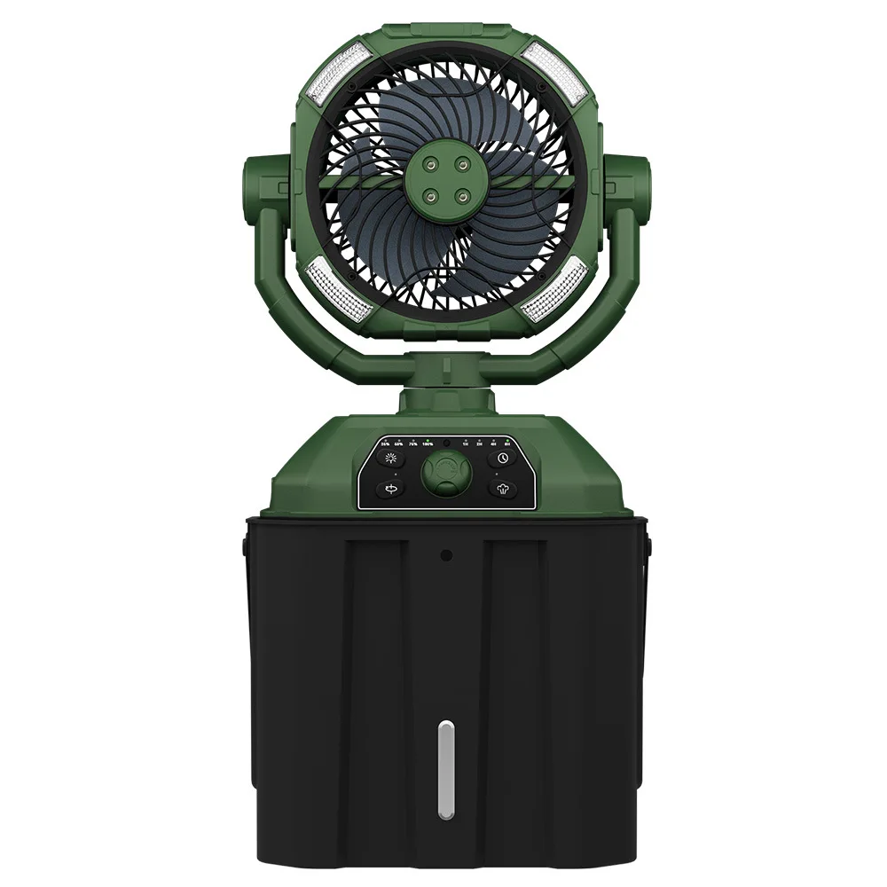 2026 Outdoor Camping Fan, USB Rechargeable Rotatable Portable Fan, Long Lasting Spray Cooling Camping Fan