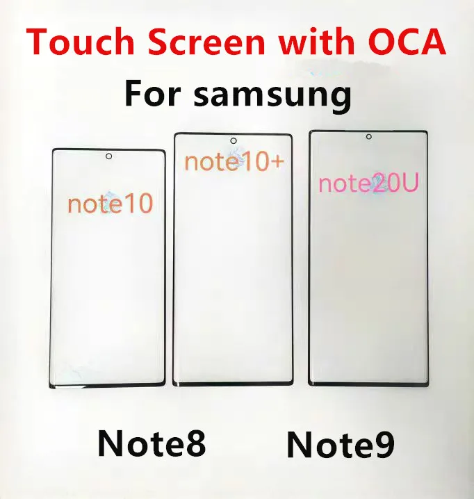 

Внешний экран для Samsung Galaxy Note 20 Ultra 10 Plus 9 8, передняя сенсорная панель, ЖК-дисплей, стеклянная крышка, ремонт, замена деталей + OCA