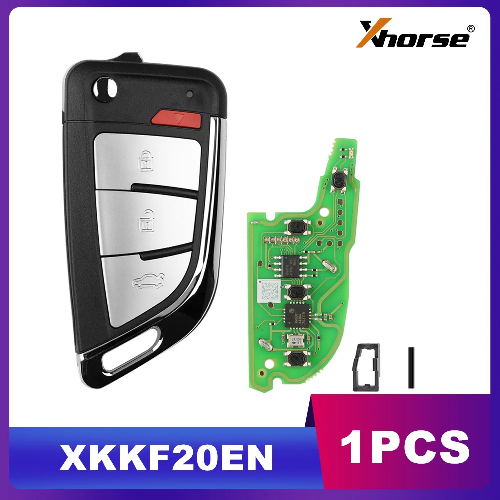 

1PCS Xhorse XKKF20EN Wire Remote Key Knife Style 3+1 Botton