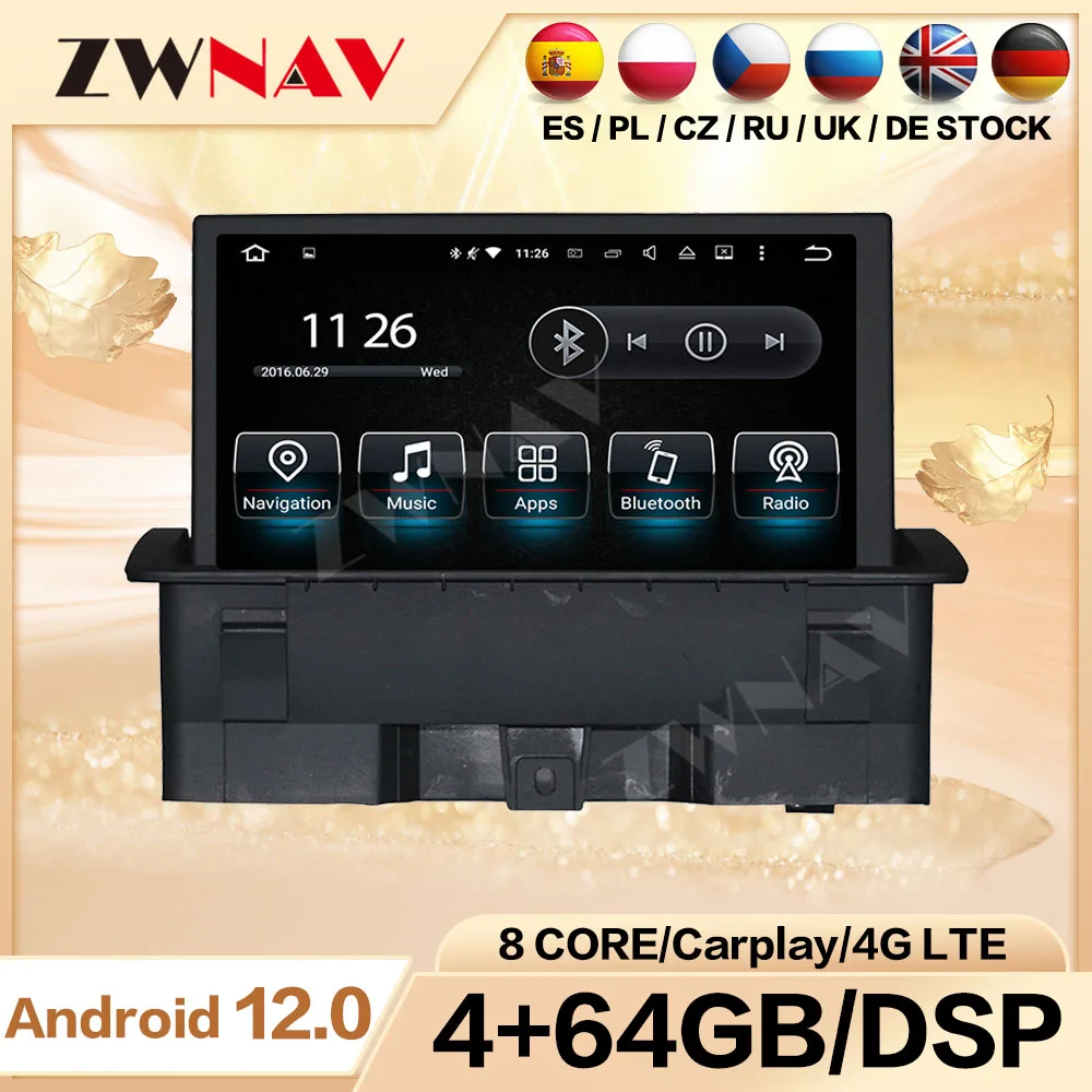 

For Audi A1 2011 2012 2013 2014 2015 Car Radio Android 2 Din Carplay Automotive Screen Multimedia Auto GPS Audio Stereo DSP
