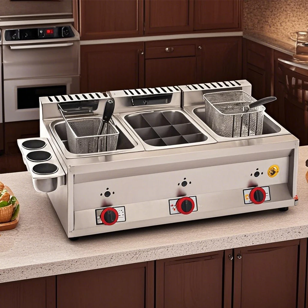 

Настольная фритюрница с пропаном, коммерческое оборудование для картофеля фри, настольная электрическая фритюрница для жареной курицы