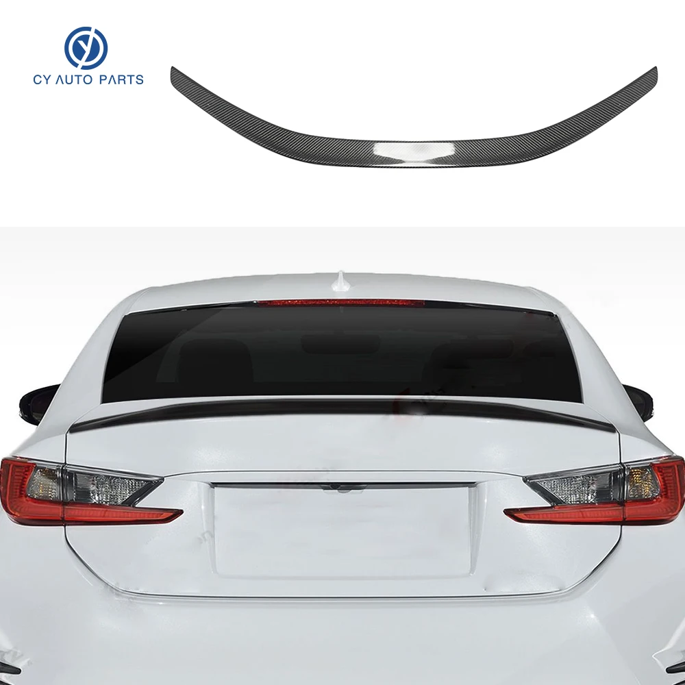 Brilliant Quality Rear Trunk Spoiler Wing Carbon Fiber Rear Spoiler For LEXUS RC