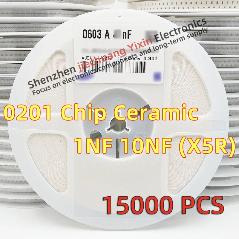 

Chip Ceramic Capacitor 0201 1NF 10NF 16V 25V 50V 10% accuracy X5R material 0603 Capacitance 15000pcs