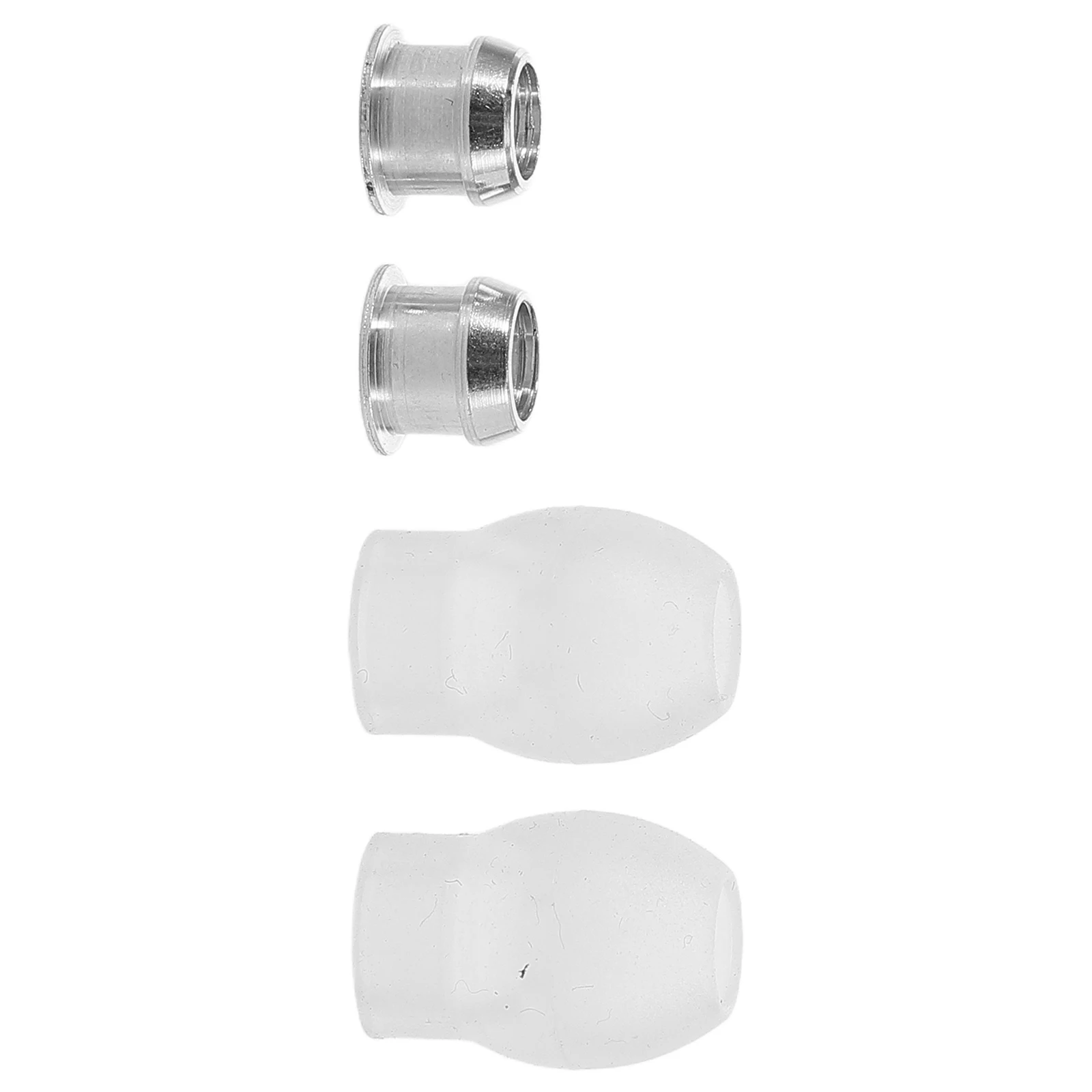 2 Pcs Stethoscope Earplugs Silicone Replacement Noise Cancelling for Sleeping Black of Work Camera Tips Pads