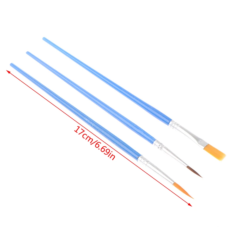 

Popular 50Pcs Flat Paint Brushes with Nylon Hair Small Brush Bulk for Detail Painting