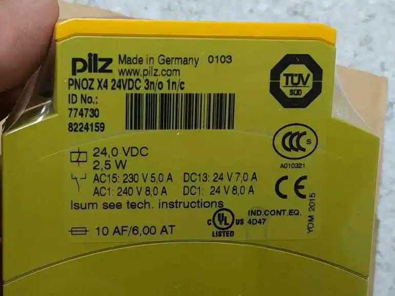 PNOZ X4 Serial Number 774730 Brand New Original Pilz Safety Relay Fidelity Genuine