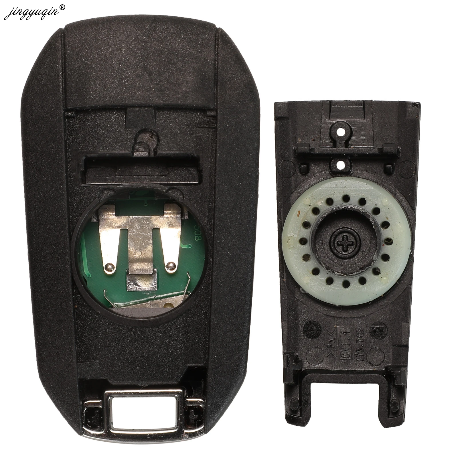 Jinyuqin 434 MHz FSK HELLA ID46-pcf7941 Chiave A Distanza Dell\'automobile per Peugeot 208 2008 301 308 5008 508 Hella HU83 Lama