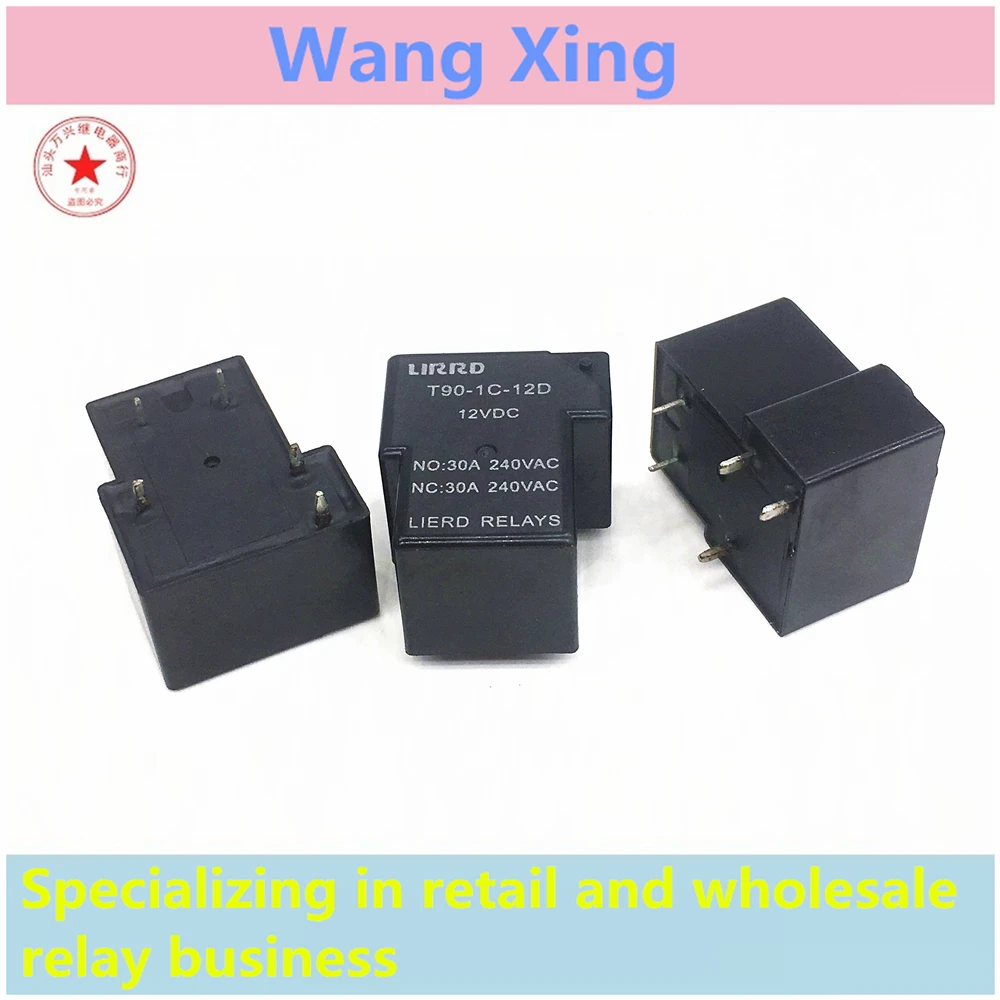 

T90-1C-12D 12VDC Electromagnetic Power Relay 5 Pins