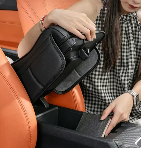 New Universal Memory Foam Car Armrest Booster Pad with Storage Pocket Comfort Cushion for Driver Auto Interior Accessories
