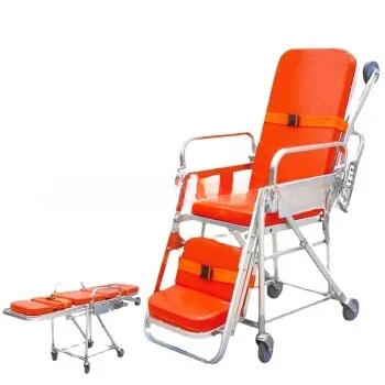 Premium - Quality Stainless steel stretcher car Medical patient transfer car trolley Hospital rescue bed transfer flat car