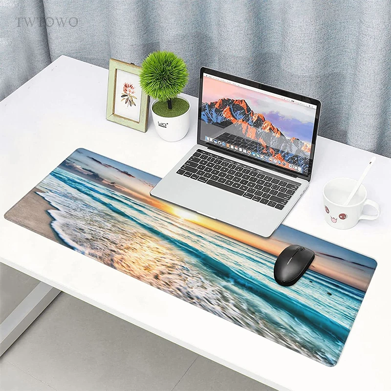 Mouse Pad Gamer Coast Beach XL Home New HD Mousepad XXL Mechanical Keyboard Pad Non-Slip Office Accessories Mice Pad Table Mat