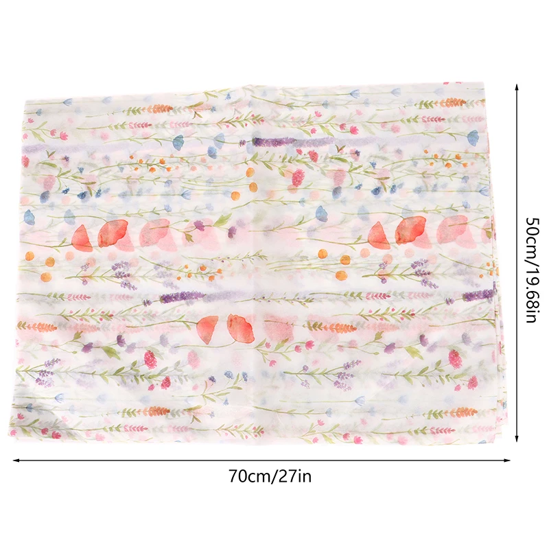 10 Sheets Colorful Floral Paper Bouquet Flower Wrapping Paper Flower Wrapping Paper Cake Baking Gift