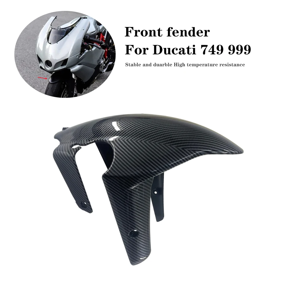 Motorcycle Front Fender Carbon Fiber Pattern ABS Plastic For Ducati 999 749 2003 2004 2005 2006