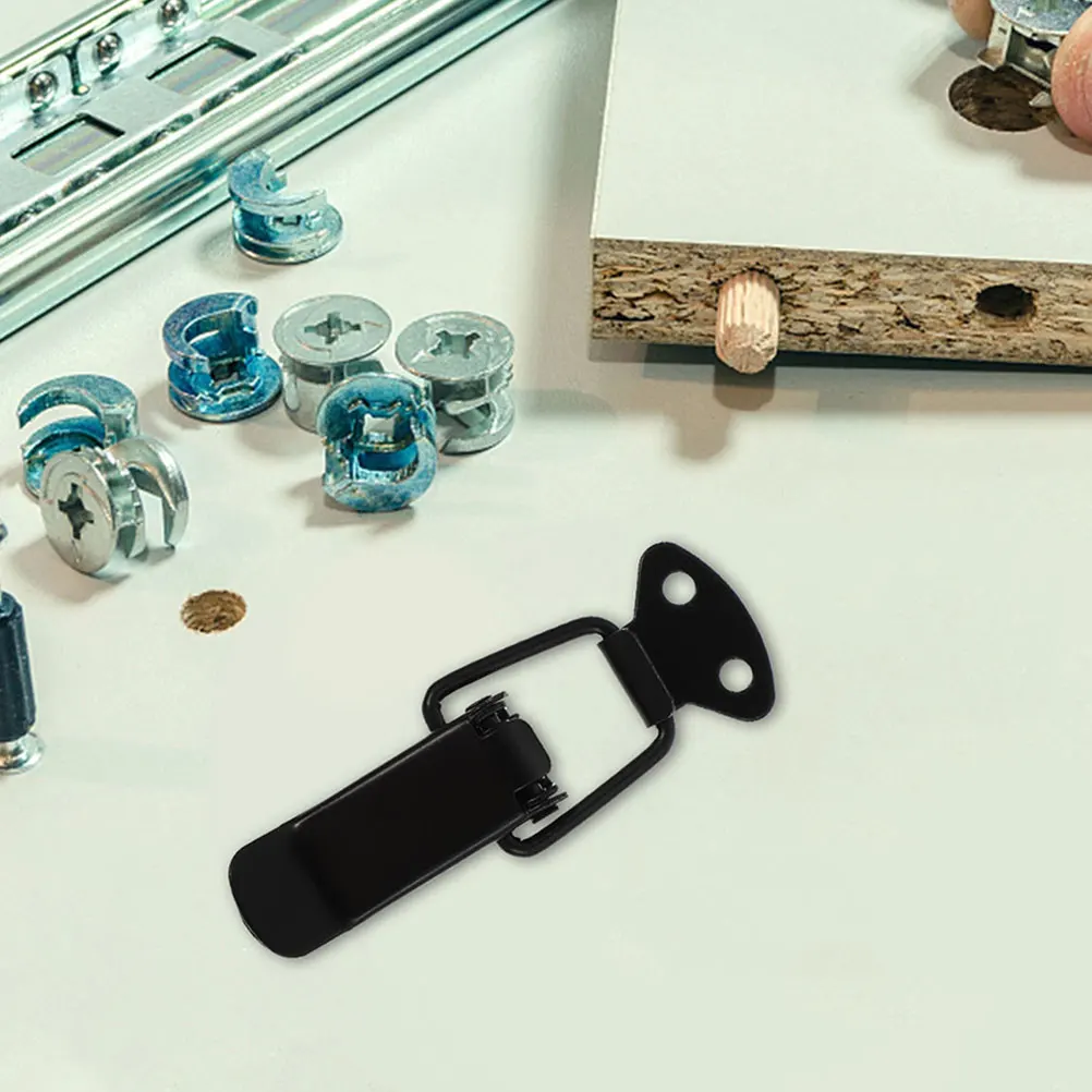 

4 Set Box Lid Closure Snap Buckle Handle Compartment Lock Cabinet Latch Hardware Door Spring Duckbill