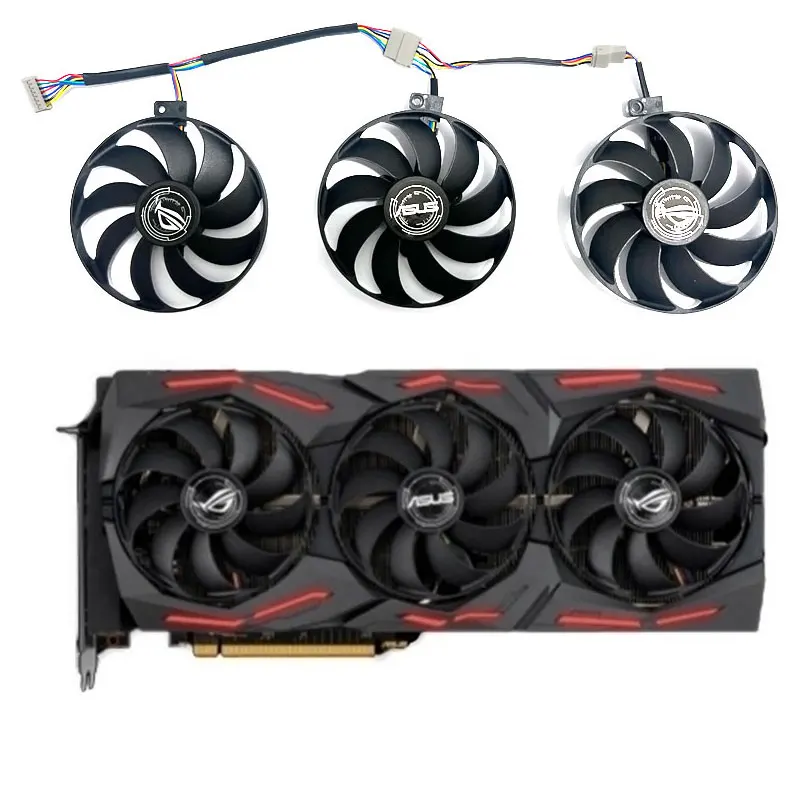 Новинка 89 мм для ASUS Radeon RX5600XT 5700 5700XT ROG STRIX OC, сменный вентилятор для видеокарты FDC10H12S9-C