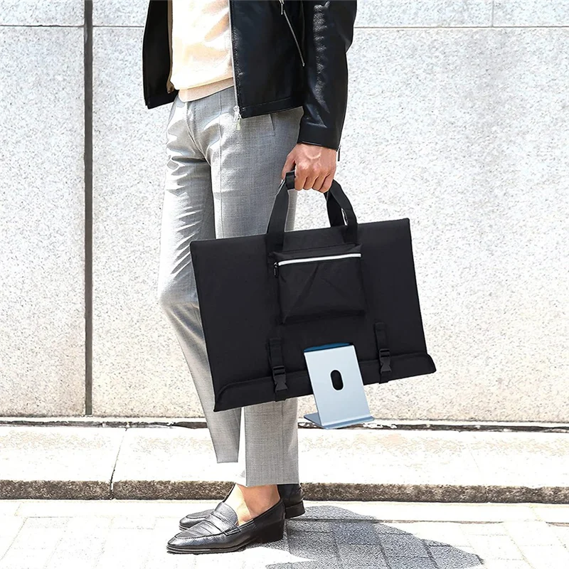 

Дорожный чехол для 24-дюймового настольного компьютера, защитная сумка для хранения монитора, пылезащитный чехол с ручкой для переноски, черный