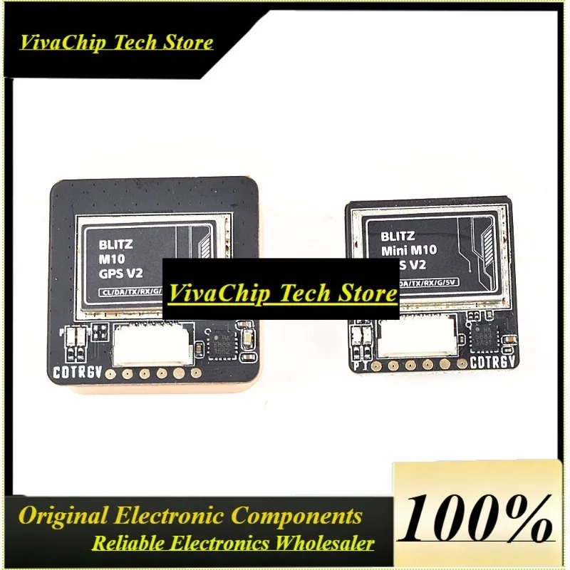 VIVaSIFlight BLITZ M10 V2 Mini GPS Integrate Compass Module QMC5883L Built-in TCXO Crystal And Farad Capacitor For FPV Drone