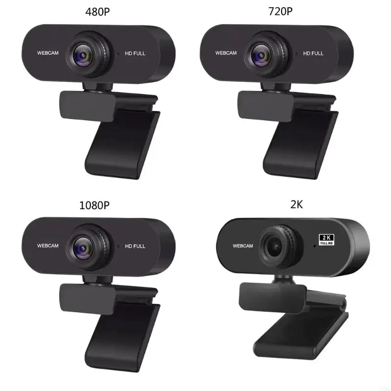 U55C 2K 1080P 720P 480P FullHD WebCam for Desktop Laptop Computer Mini USB Cameraer
