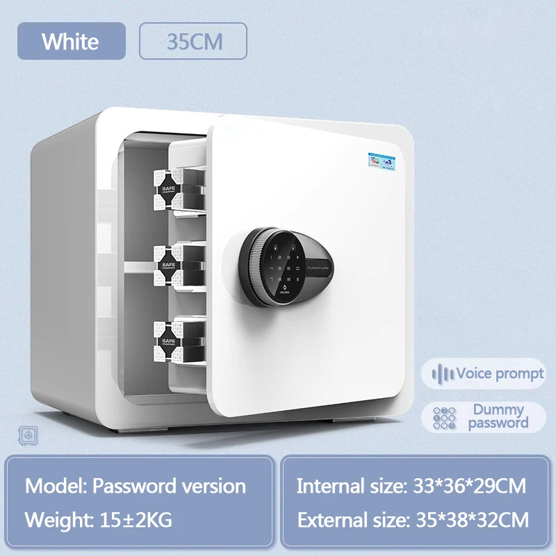Mechanical password safe, household small 25/35cm invisible bedside safe, password all-steel anti-theft safety deposit box