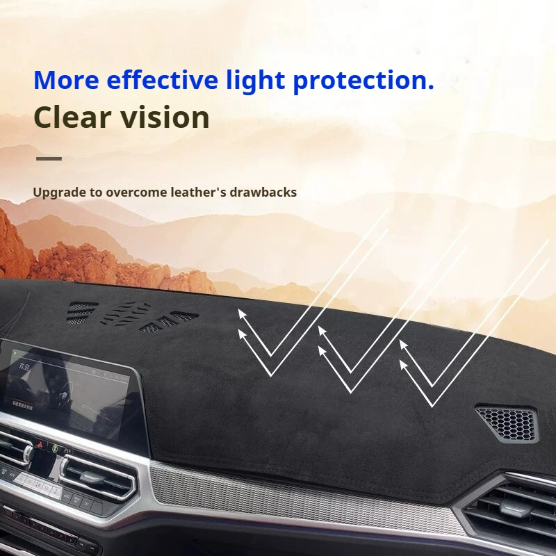 Car Dashboard Cover Sun Shade Mat Avoid Light Pads For Volkswagen VW Tiguan MK2 R Line 2016 2017 2018 2019 2020 2021 2022 2023 - view 5