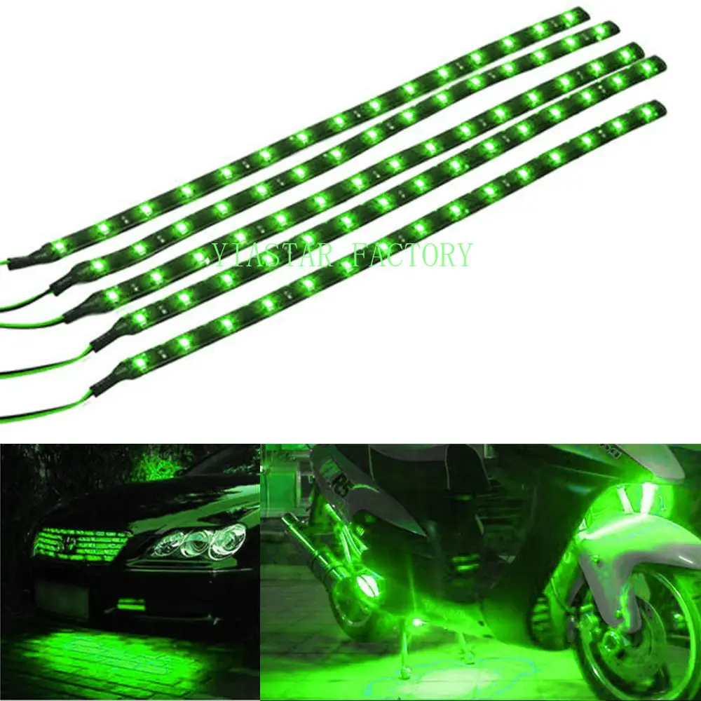 

100X 30cm Strip Light Car Flexible LED 15SMD Waterproof LED Decorative Car DRL High Power Daytime Running Light Strip Light 12V