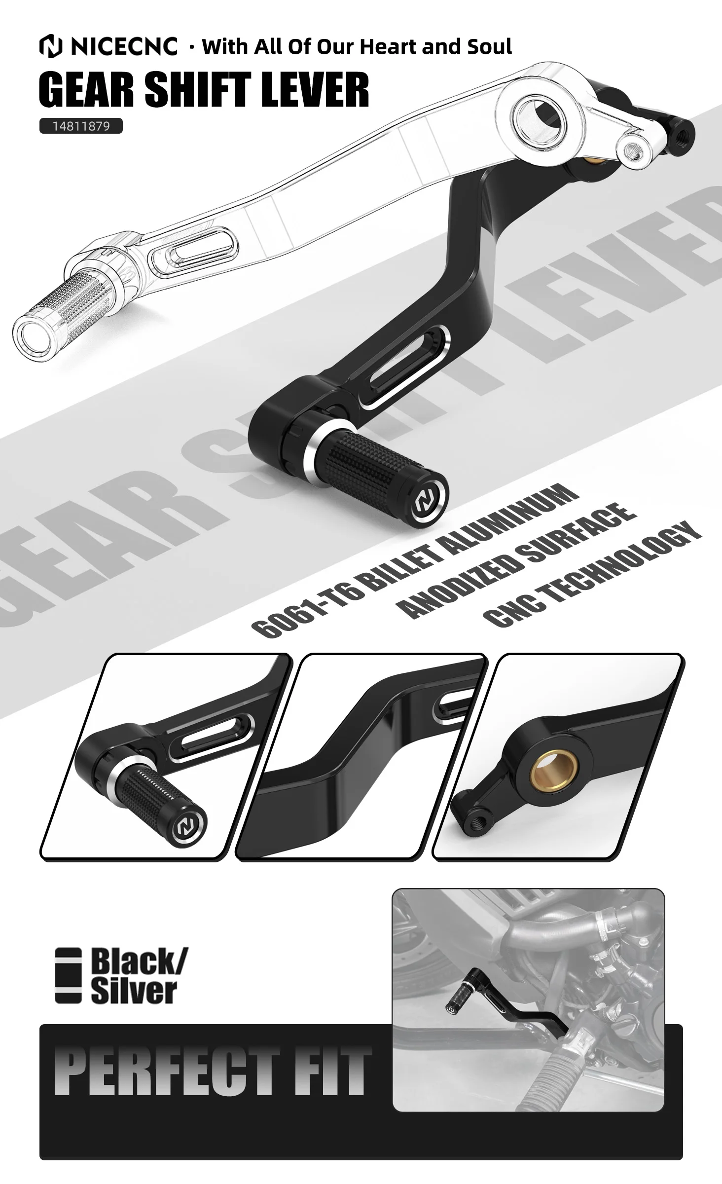 NICECNC Schalthebel Schaltgestänge für Harley Sportster S RH1250S 2021-2024 Sportster S RH1250S 2024 2023 2022 2021 – Detail 8