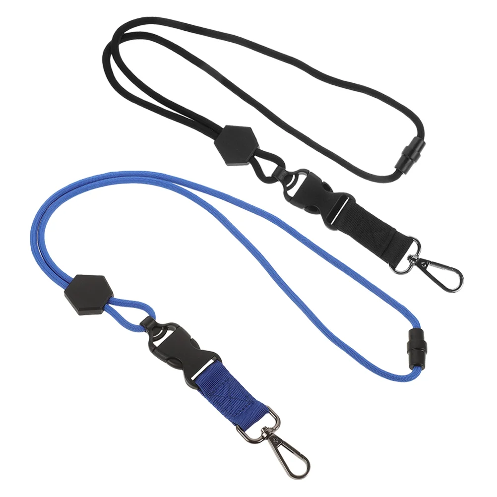 2 Pcs Key Outdoor Climbing Lanyard Staff Chain Hooks ‎Polyester Fiber Heavy Duty Breakaway