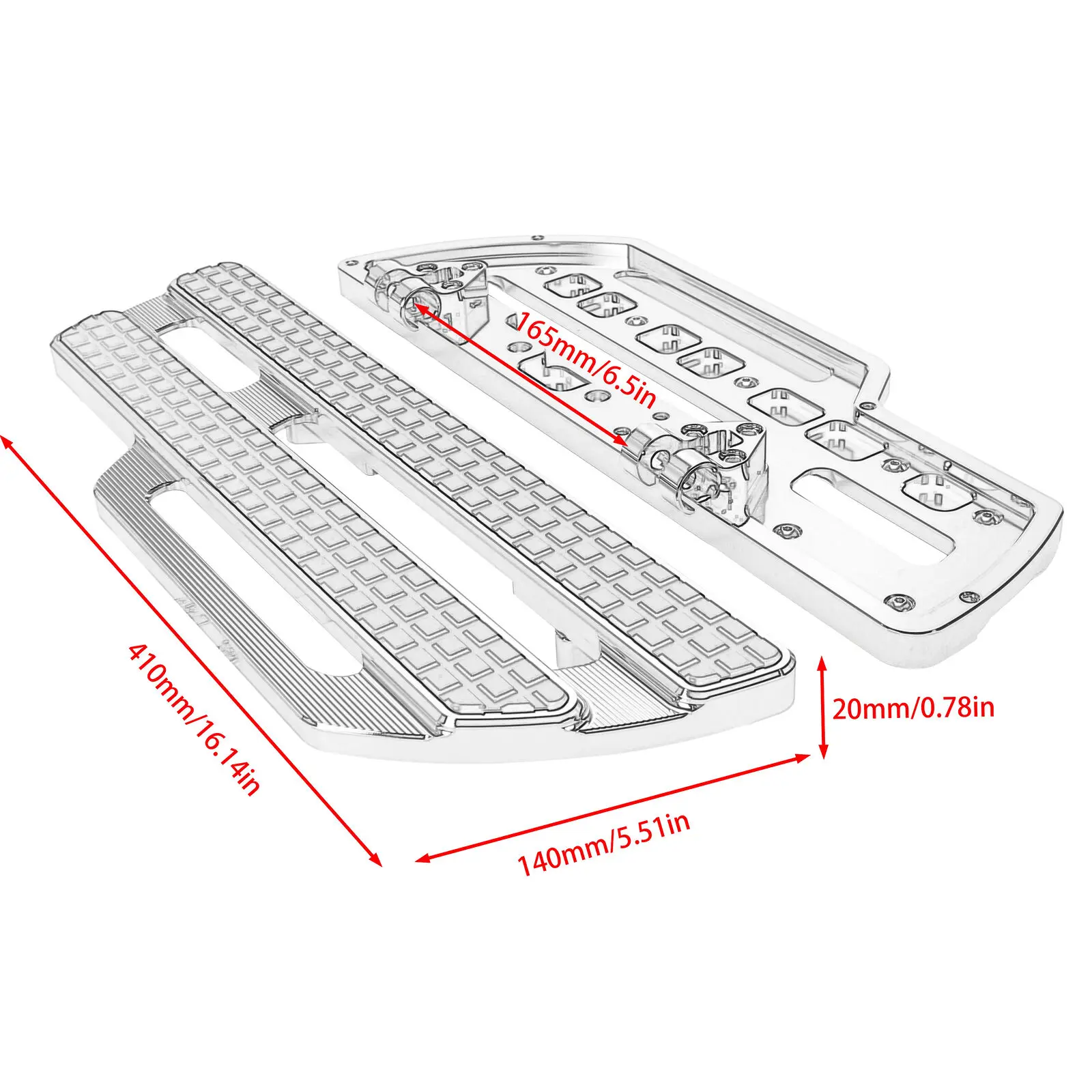 Front Rider Floorboards For Harley Street Glide Road King Softail Deluxe Fat Boy 2012-2016 FLD Dyna,1986-2017 FL Softail,Touring