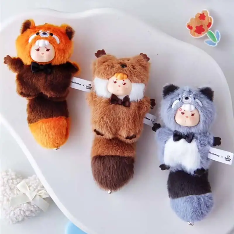 

Bafengte Little Sheep New Year Wealth Recruitment Big Tail Animal Doll Pendant Toy Bag Hanging Accessory Trendy Blind Box