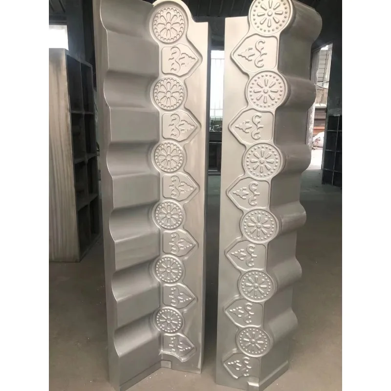Glazed tile top slope T ridge tile end inclined drainage plate left/right eaves ridge tile accessories mold