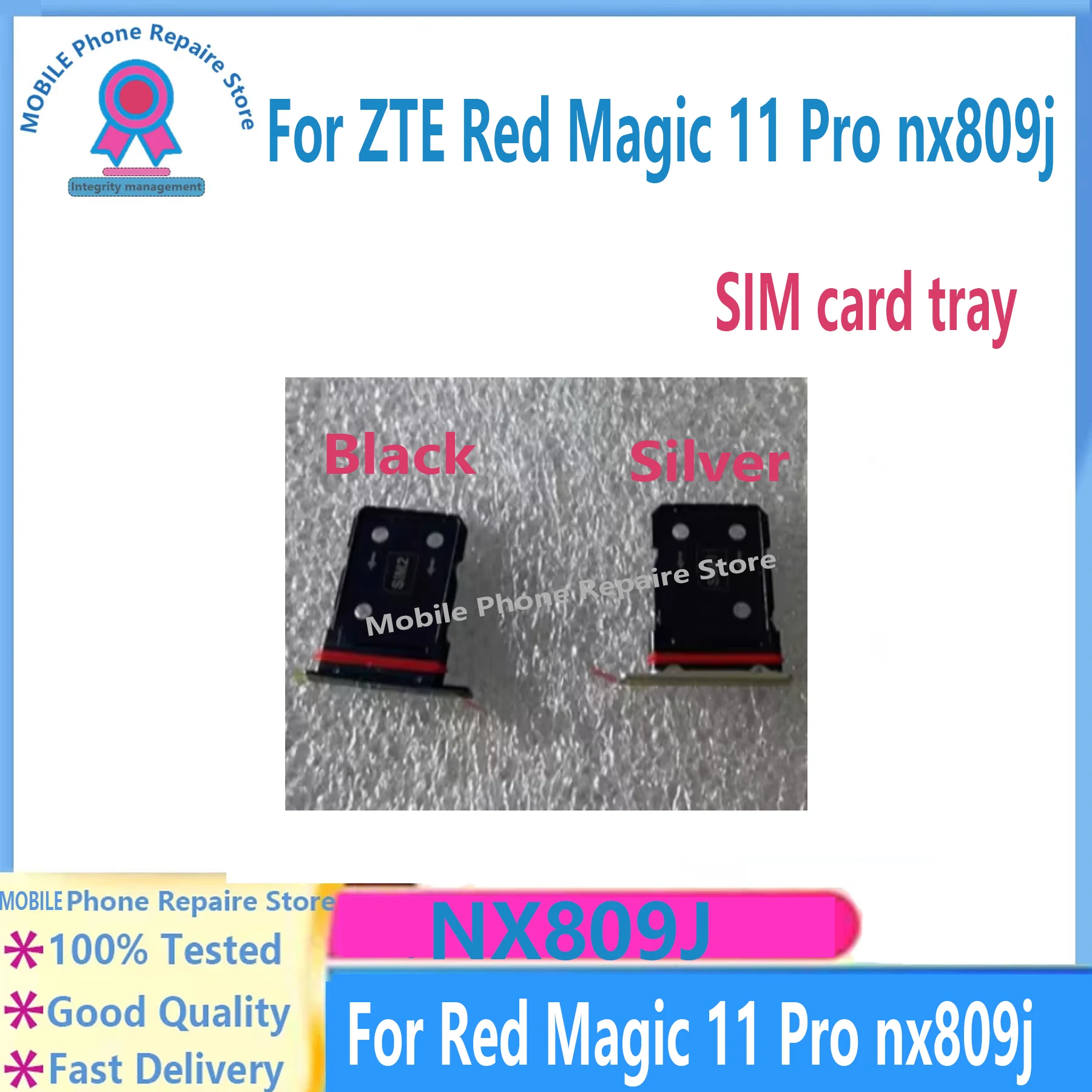 original-sim-card-tray-sim-card-slot-holder-for-zte-red-magic-11-pro-plus-micro-sd-card-replacement-parts-for-nx809j