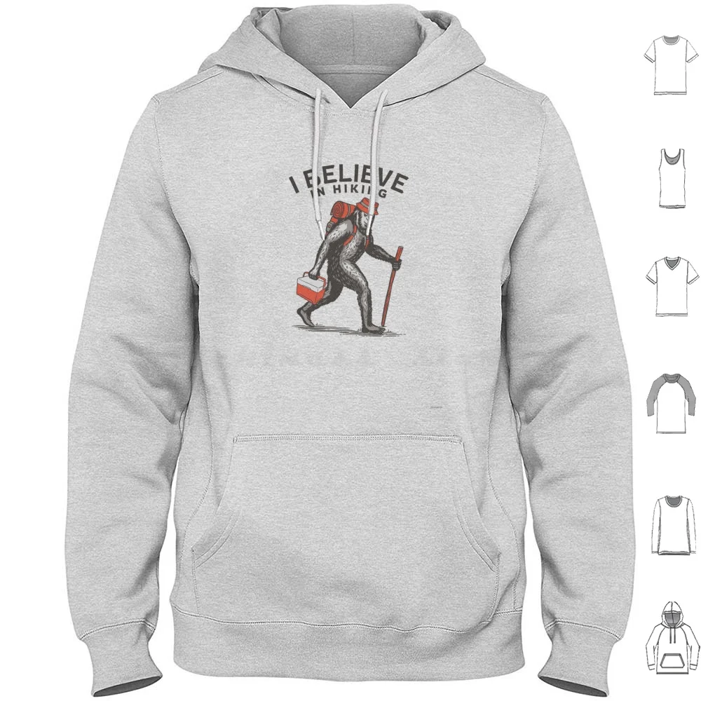 Bigfoot Je croyez... En randonnée sweat à capuche coton manches longues Bigfoot Sasquatch randonnée en plein air été Nature aventure