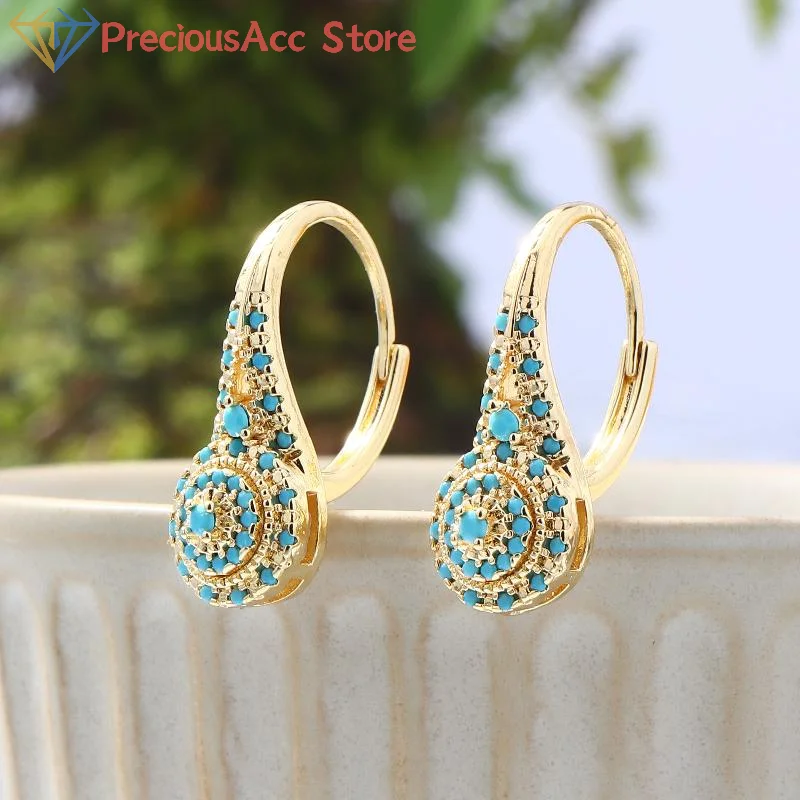 أقراط فيروزية بأسلوب عرقي، مجو - مراجعة Women Formal Wear Ethnic وسعره