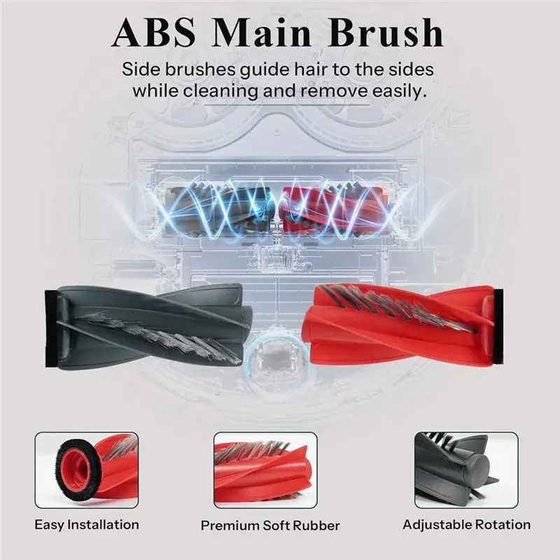 B84B-For Roborock Qrevo Curv - Replacement Parts Roller Brush Filters Mops Dust Bags Robot Vacuum Cleaner Accessories Kit