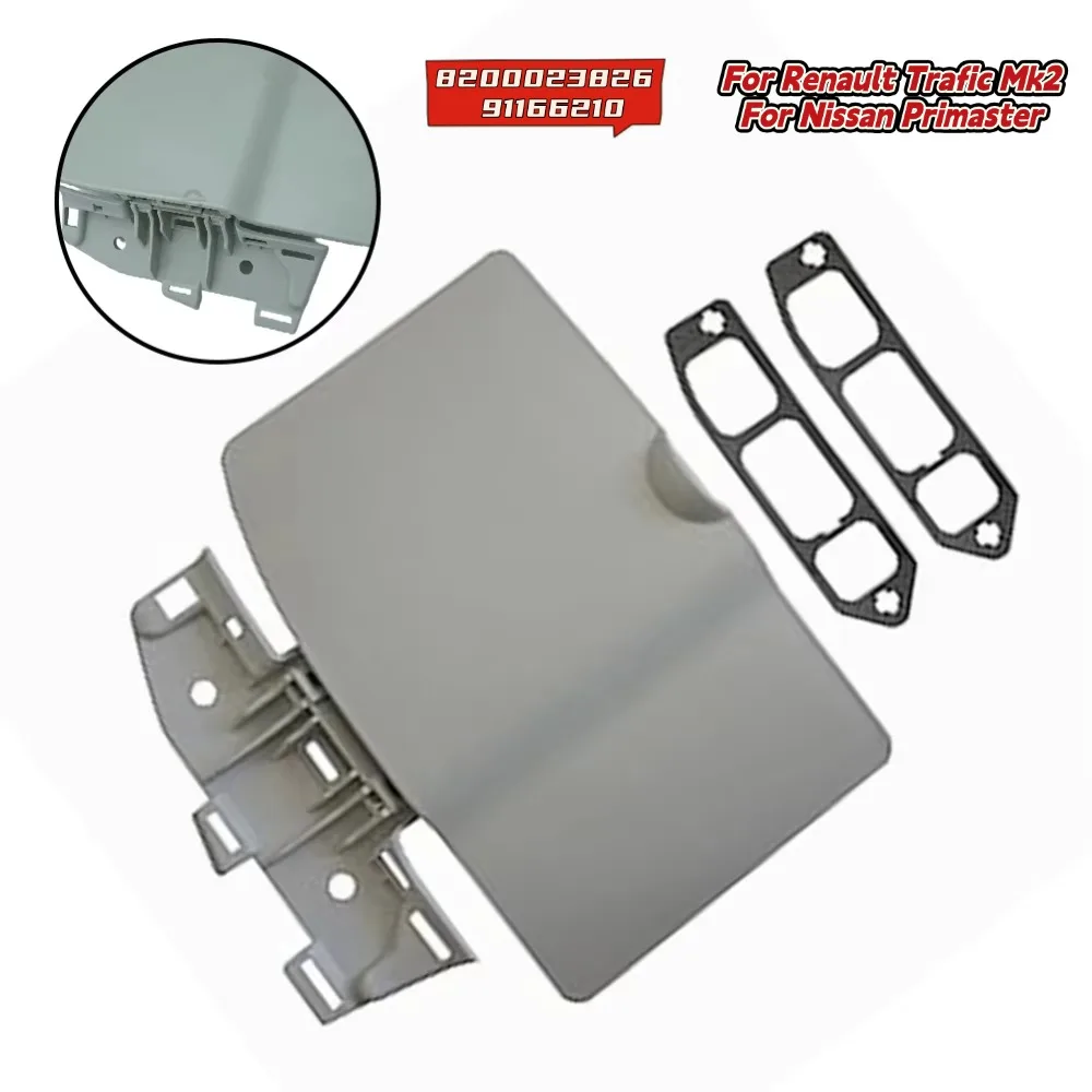 Diesel Fuel Filler Flap Cover 8200023826 For Vauxhall Vivaro A-Renault-Trafic Mk2-Nissan Primaster 2002-2014 Unpainted Gray ABS