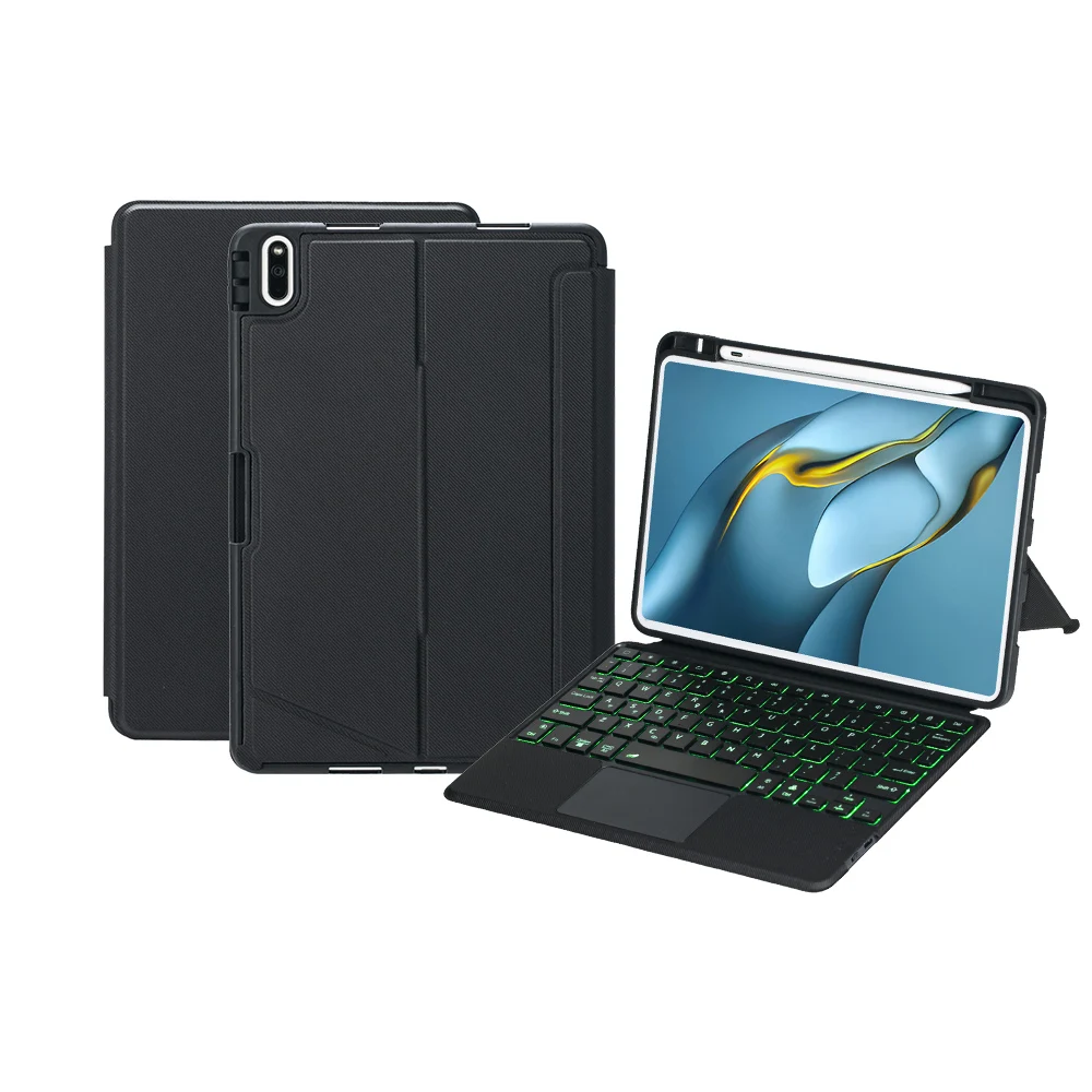 

For Xiaomi Pad 5 / Xiaomi Pad 5 Pro Case 11 Inch All-in-One Detachable Style Bluetooth Backlit Touch Keyboard Holster with Mouse