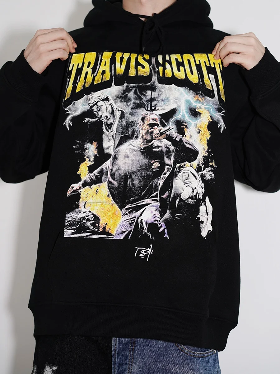 

Винтажная уличная толстовка с капюшоном в стиле хип-хоп и молнией в стиле рэп, мужская свободная хлопковая толстовка, молодежная трендовая осенняя одежда