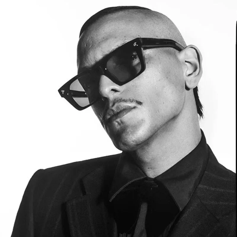 Classic Outdoor Driving Rivet Square Sunglasses Women For Men Popular Luxury Brand Designer Vintage Sun Glasses Punk Shade UV400 image 4