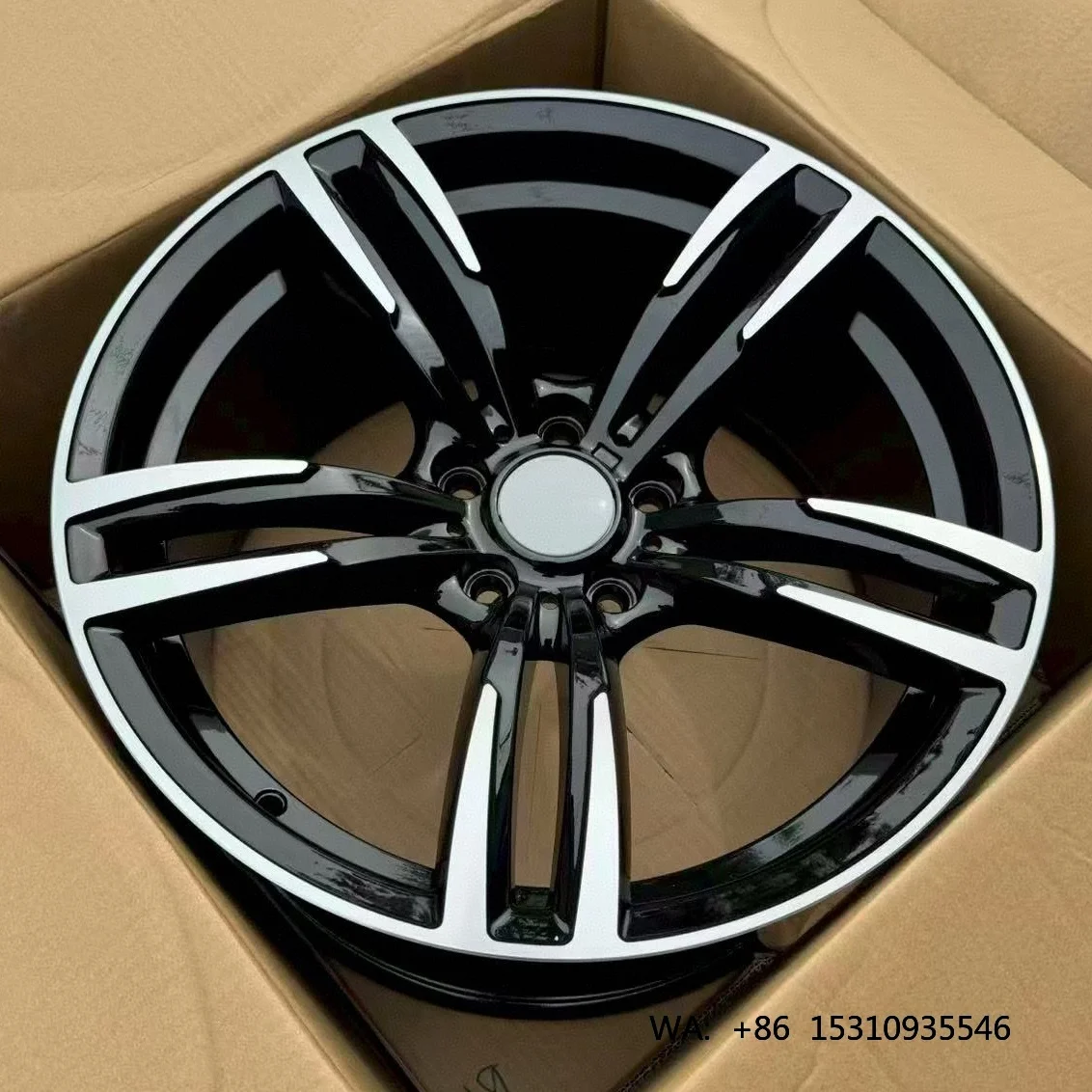 

19inch 435M Wheel for Passenger for car E90 E91 E92 F10 F30 F11 F34 Black Machined Face Aluminium Alloy Wheel 5X120pcd