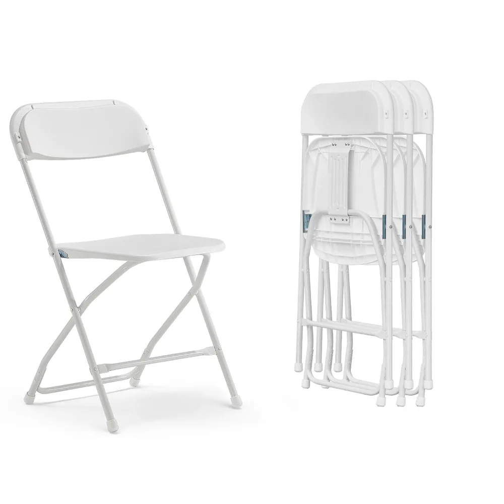 

Folding Chairs 4 Pack, 550LBS Capacity Heavy Duty Plastic Folding Chairs with Reinforced Steel Frame, Customized