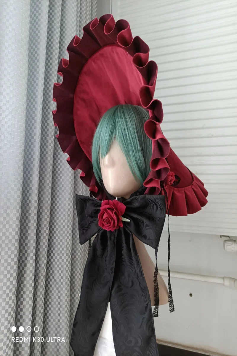 

Anime Rozen Maiden Rose Girl Shin Ku Reiner Rubin Hat Vintage European Style Cap Cosplay Prop Lolita Halloween Accessory